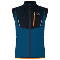 montura - ski style vest - gilet softshell taille l, bleu