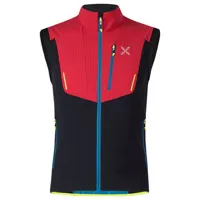 montura - ski style vest - gilet softshell taille l;m;s;xl;xxl, bleu;bleu/noir