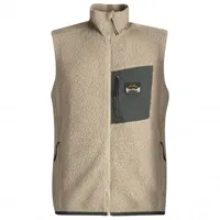 lundhags - flok wool pile vest - gilet en laine taille s, beige