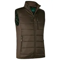 deerhunter - heat padded waistcoat - gilet synthétique taille l, brun