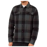 tentree - heavy weight flannel jacket - chemise taille l, noir