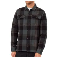 tentree - heavy weight flannel jacket - chemise taille l;m;s, noir