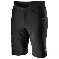castelli - unlimited baggy short - pantalon de cyclisme taille m, noir