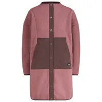 kathmandu - women's co-z high pile longline - manteau taille 10, brun/rose
