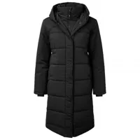 sherpa - women's kabru hooded longline coat - manteau taille l, noir