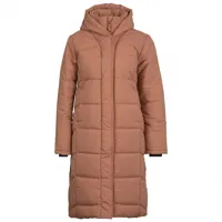 sherpa - women's kabru hooded longline coat - manteau taille s, brun