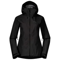 bergans - women's skar light 3l shell jacket - veste imperméable taille xs, noir