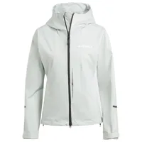 adidas terrex - women's terrex multi rain.rdy 2.5 jacket - veste imperméable taille m, gris/blanc