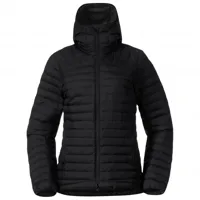bergans - women's lava light down jacket with hood - doudoune taille xs, noir