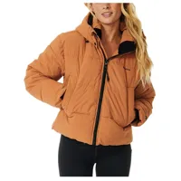 rip curl - women's anti-series tidal jacket - veste hiver taille xs, orange