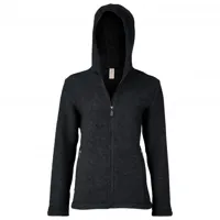engel - women's jacke mit kapuze - veste en laine taille 34/36, noir