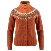 fjällräven - women's övik knit cardigan - veste en laine taille xs, rouge