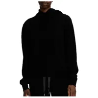 we norwegians - women's tind classic hoodie - sweat à capuche en mérinos taille l, noir