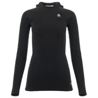 aclima - women's warmwool hoodsweater v2 - sweat à capuche en mérinos taille xs, noir