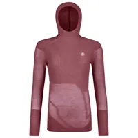 ortovox - women's merino thermovent hoody - pull en laine mérinos taille s, rouge