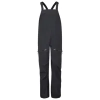 rab - women's khroma kinetic bib - pantalon imperméable taille 10 - regular, gris/noir