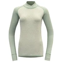 devold - women's kvitegga cross neck - t-shirt en laine mérinos taille xs, gris