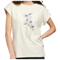dedicated - women's t-shirt visby daisies - t-shirt taille xs, blanc/beige