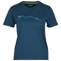 inov-8 - women's graphic tee s/s ridge - t-shirt taille 6, bleu