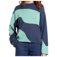 dedicated - women's sweater limhamn flowy block - pull taille l;m;s;xl, bleu