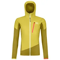 ortovox - women's ladiz hybrid jacket - coupe-vent taille s, jaune