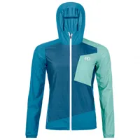 ortovox - women's windbreaker jacket - coupe-vent taille m, bleu