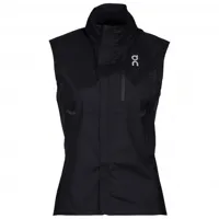 on - women's weather-vest - gilet de running taille l;xs, noir