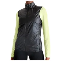 on - women's weather vest - gilet de running taille xl, noir
