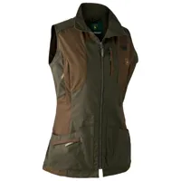 deerhunter - women's ann waistcoat - gilet softshell taille 42, vert olive
