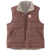 carhartt - women's relaxed fit montana insulated vest - gilet d'hiver taille s, brun