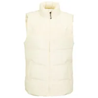 volcom - women's stone castine puff vest - gilet synthétique taille l, blanc
