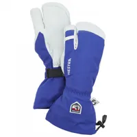 hestra - army leather heli ski 3 finger - gants taille 9, bleu