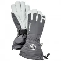 hestra - army leather heli ski 5 finger - gants taille 6, gris