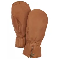 hestra - leather swisswool classic mitt - gants taille 9, brun