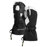 ortovox - merino freeride 3 finger glove - gants taille xs, noir