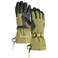 ortovox - merino freeride glove - gants taille s, vert olive