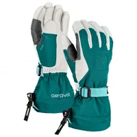 ortovox - women's merino freeride glove - gants taille l;m;s;xs, noir;vert olive