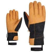 ziener - ganghofer aw glove ski alpine - gants taille 10;10,5;7;7,5;8;8,5;9, orange