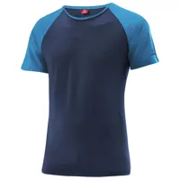 löffler - raglan shirt merino-tencel - t-shirt en laine mérinos taille 56, bleu