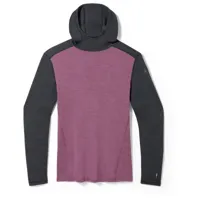 smartwool - classic thermal merino base layer hoodie boxed - t-shirt en laine mérinos taille l;m;s;xl;xxl, bleu/noir;violet