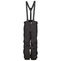 didriksons - kid's kalcit pants - pantalon de ski taille 130, noir/gris