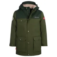 trollkids - kid's gudvangen jacket - parka taille 92, vert olive