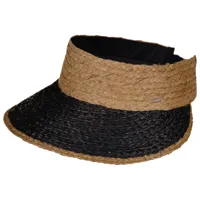 barts - women's peona visor - chapeau taille one size, noir