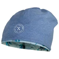 maximo - kid's beanie reversible mit futter - bonnet taille 51 cm, bleu