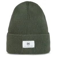 buff - knitted beanie drisk - bonnet taille one size, vert olive
