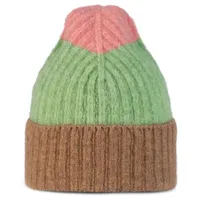 buff - knitted beanie nilah - bonnet taille one size, brun/vert