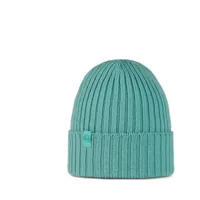 buff - knitted beanie norval - bonnet taille one size, turquoise