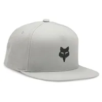 fox racing - fox head snapback hat - casquette taille one size, gris