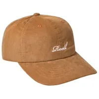 reell - single script cap - casquette taille one size, brun