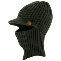fjällräven - singi balaclava cap - bonnet taille one size, noir/vert olive
